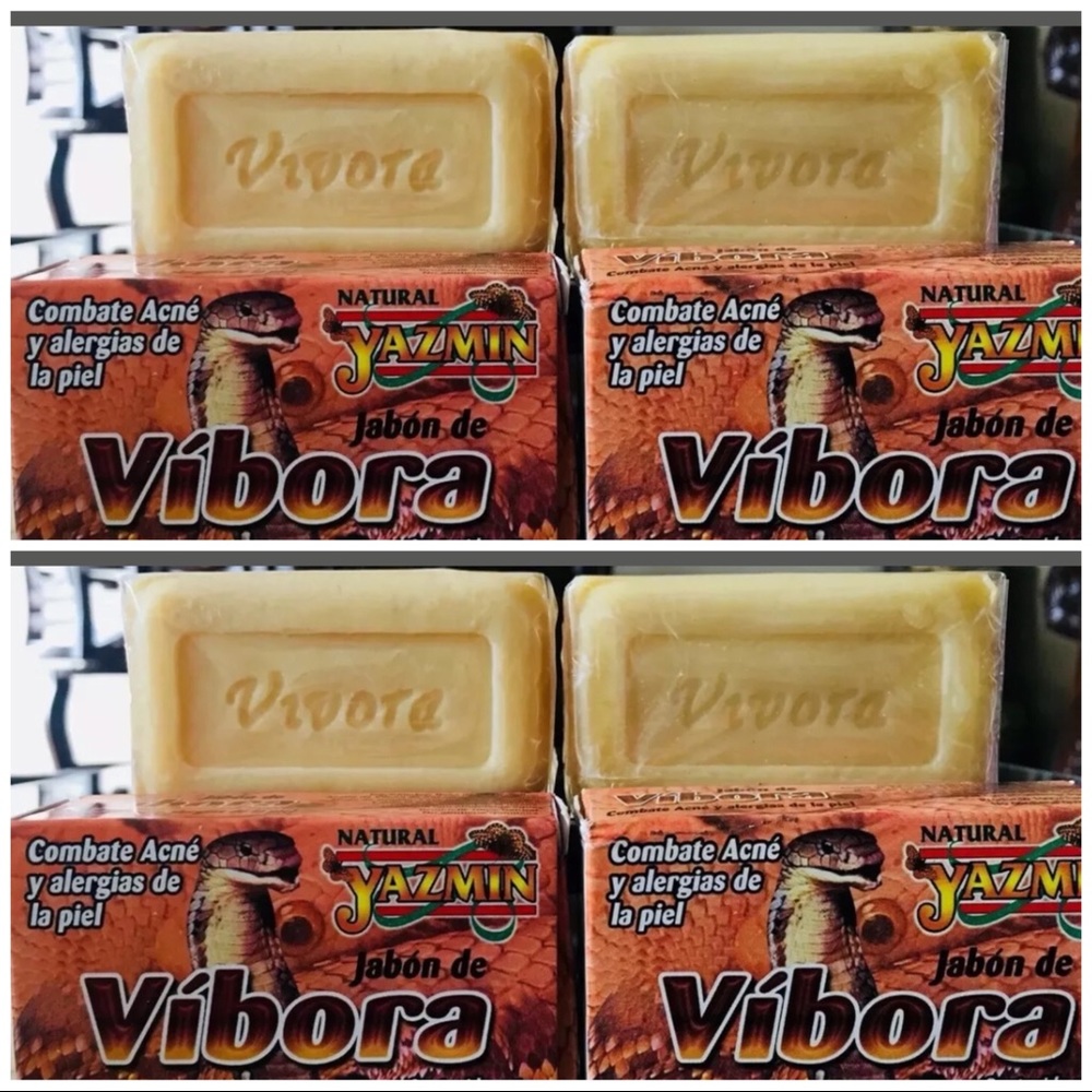 4 Pack Víbora de Cascabel Face soap, 100% Natural